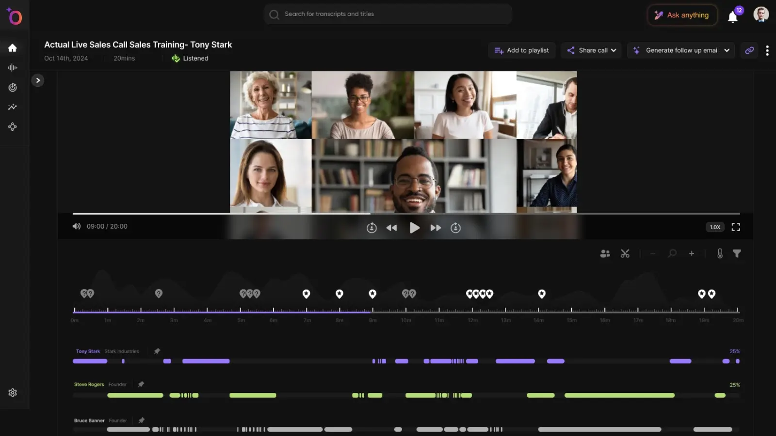 Capture and analyze every sales meeting